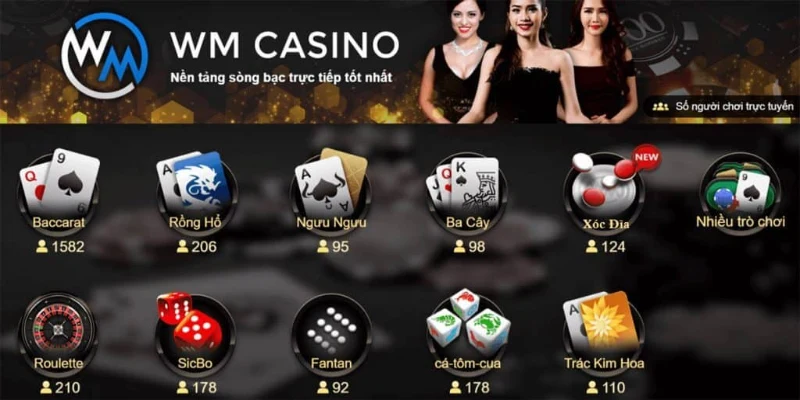 WM Casino không thu bất kỳ khoản phí